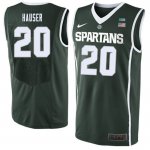 Men Michigan State Spartans NCAA #20 Joey Hauser Green Authentic Nike Stitched College Basketball Jersey LH32A85OP